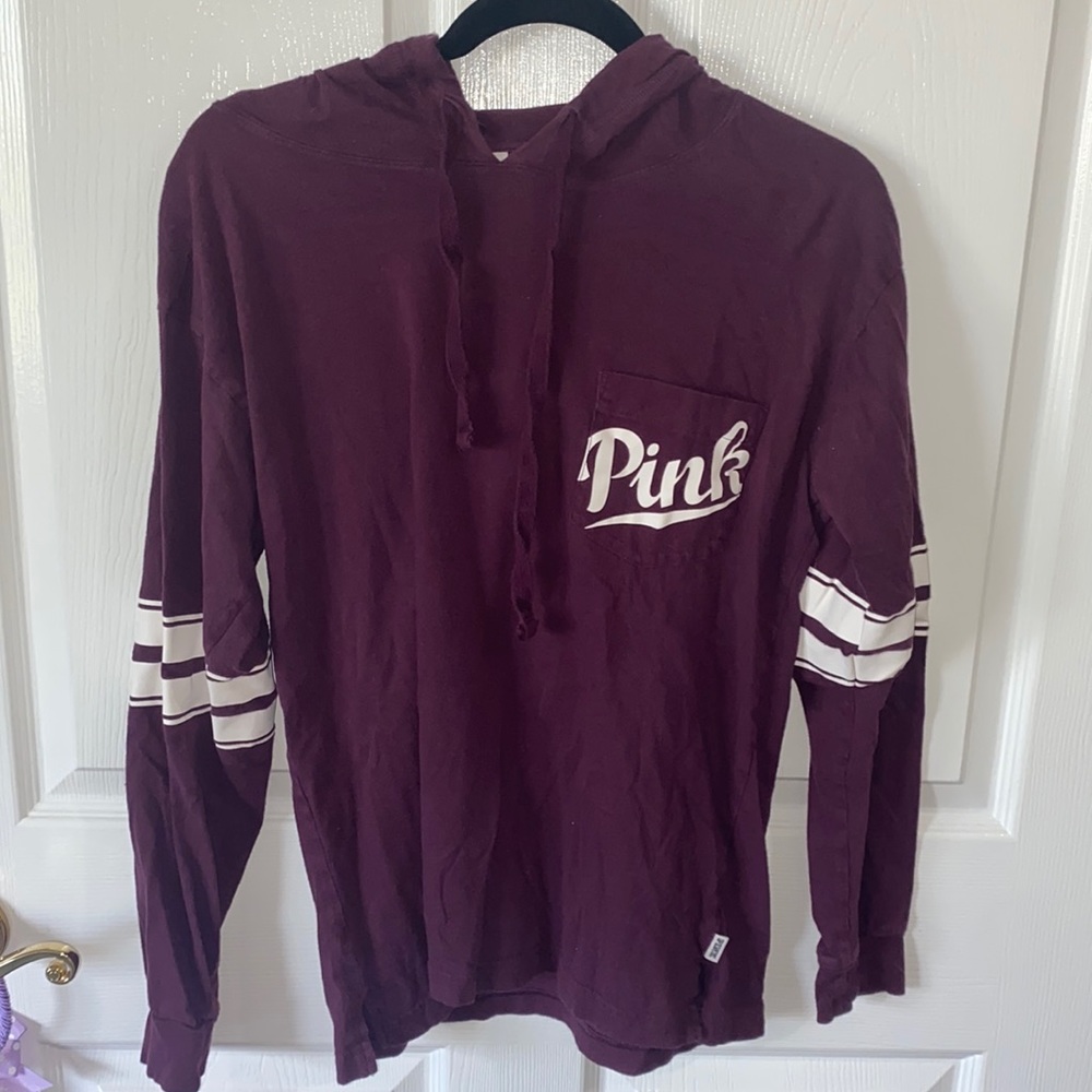 Victoria’s Secret PINK Long Sleeve Hoodie Tee